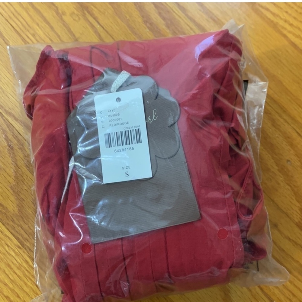 NWT Anthropologie Pintucked Ruffle Blouse by Forever That Girl - Picture 6 of 6